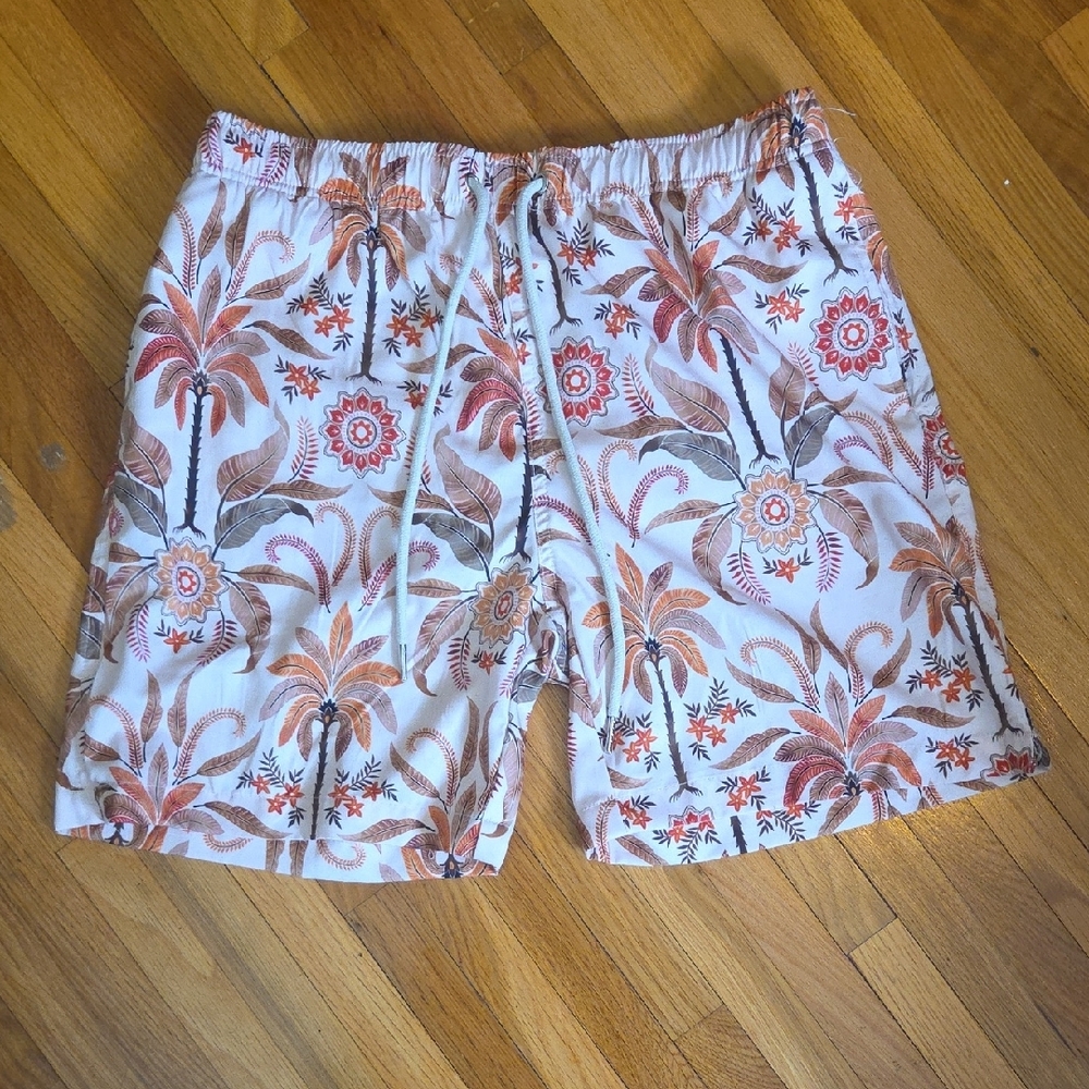 Cove - Tropical Print Swim Shorts